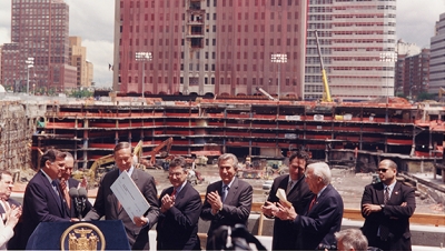 Ceremony at World Trade Center Ground Zero site